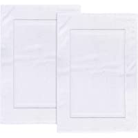 Utopia Towels - Alfombrillas de baño- alfombra baño - 100% algodón lavable en la lavadora (paquete de 2- 53 x 86 cm…